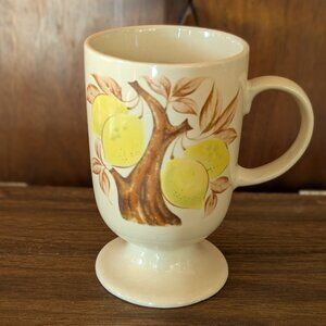 Vintage Lemon Pedestal Mug
